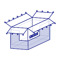 Liner in a 40-foot open-top wagon of envelope type